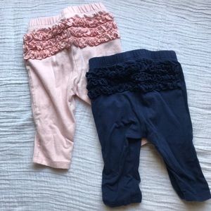 Two Baby Ruffled Butt Pants